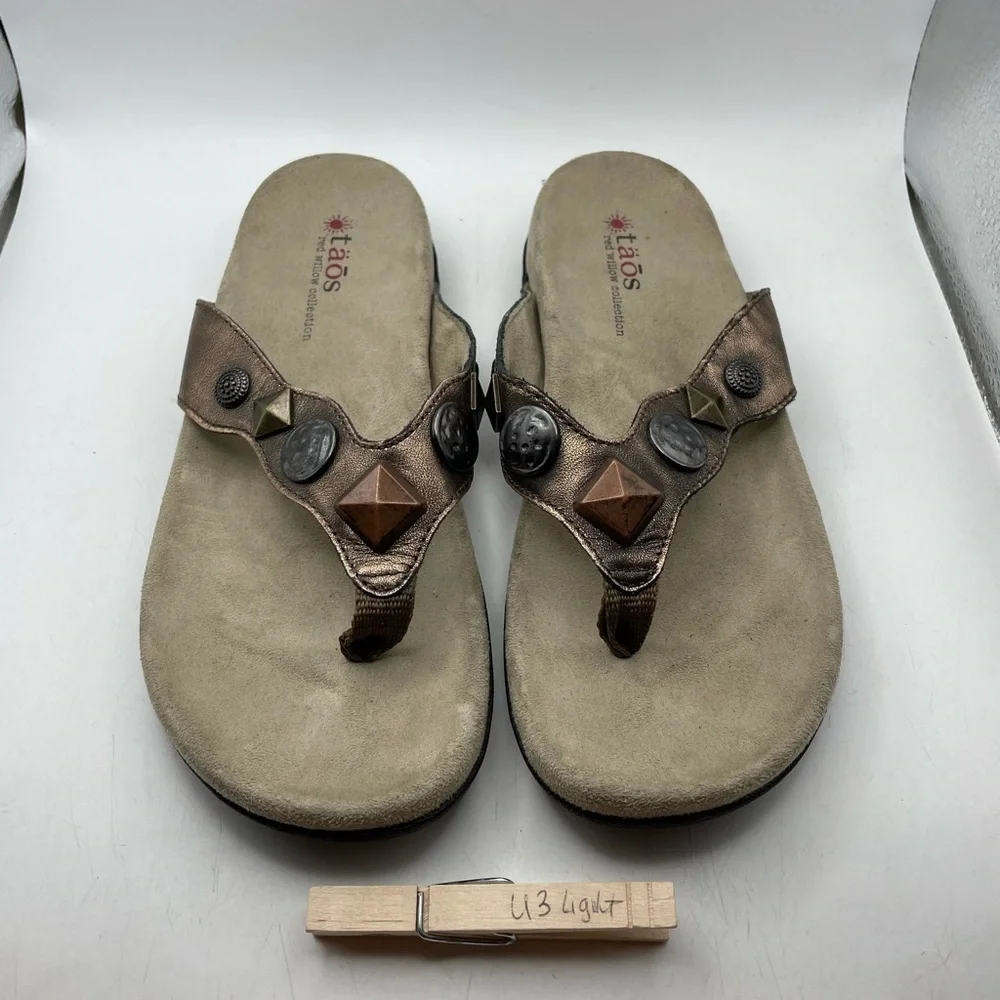 Taos Wanda Women's Brown leather Sandals size 6